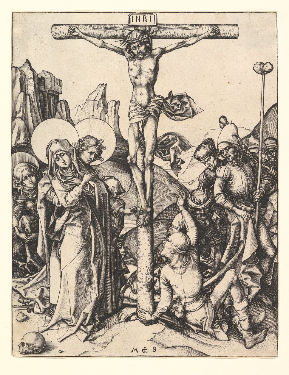 Crucificação, ca. 1435-1491. de Martin Schongauer