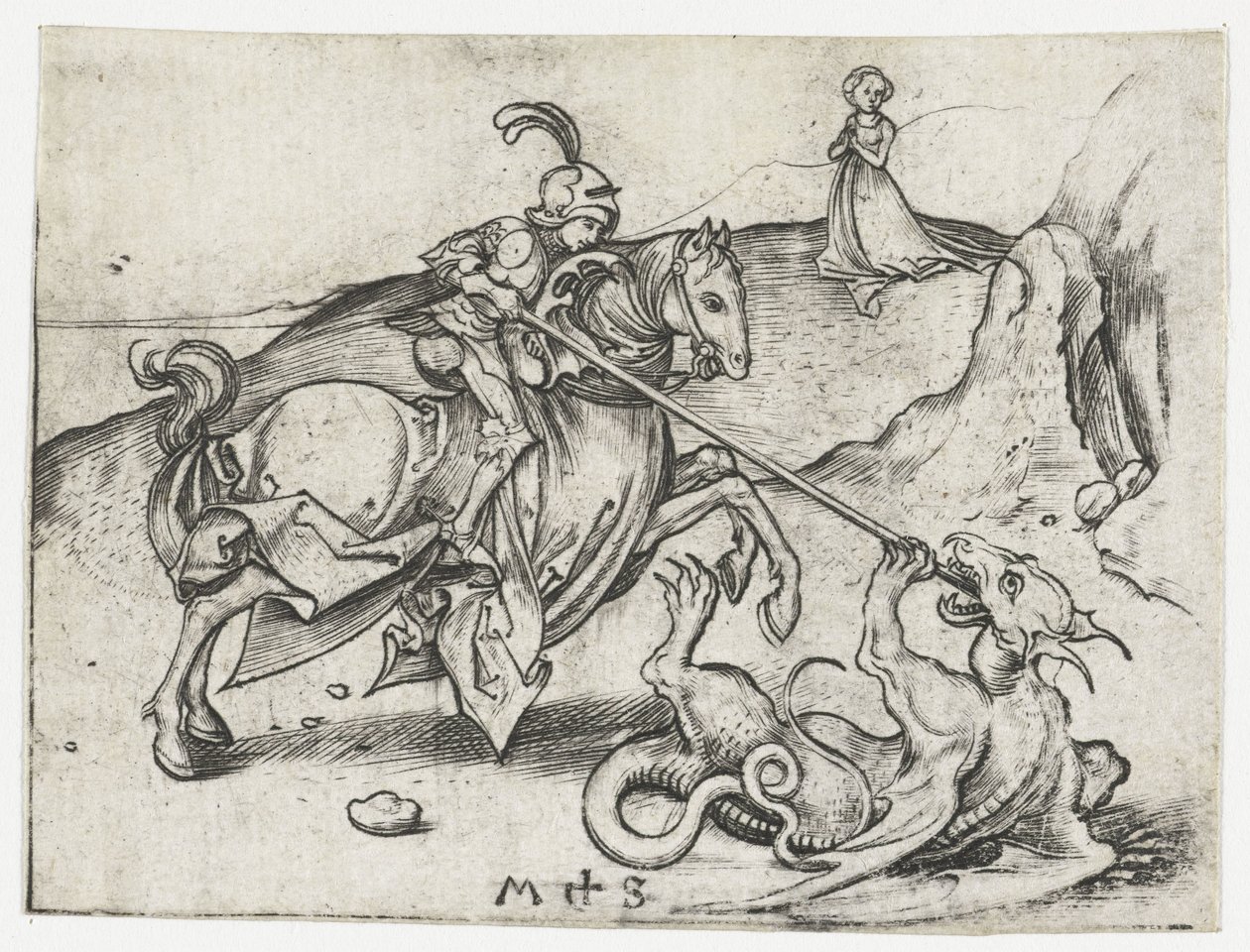 São Jorge e o Dragão de Martin Schongauer