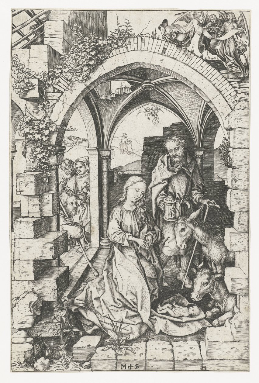 O Nascimento de Cristo de Martin Schongauer