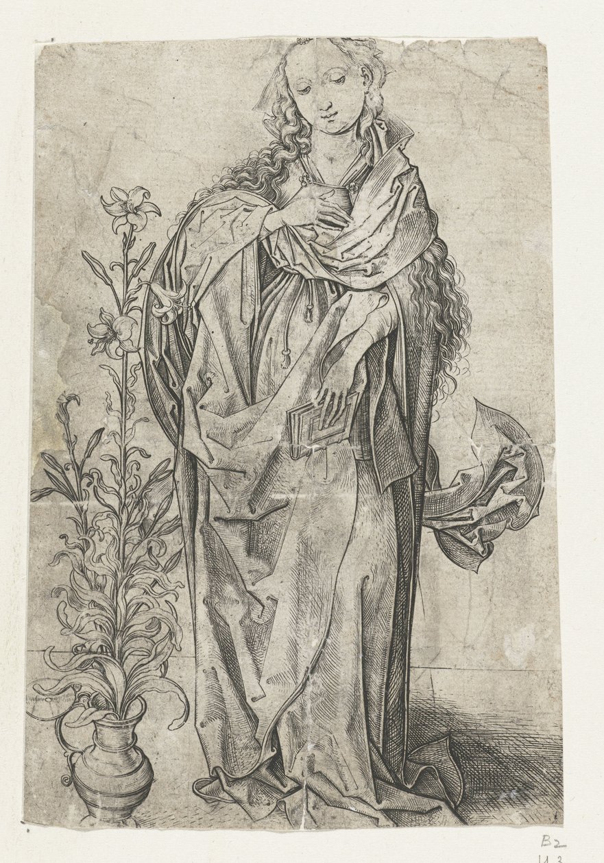 A Virgem Maria Anunciação (título da série) de Martin Schongauer