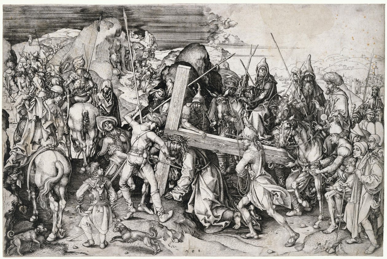 O grande transporte da cruz de Martin Schongauer