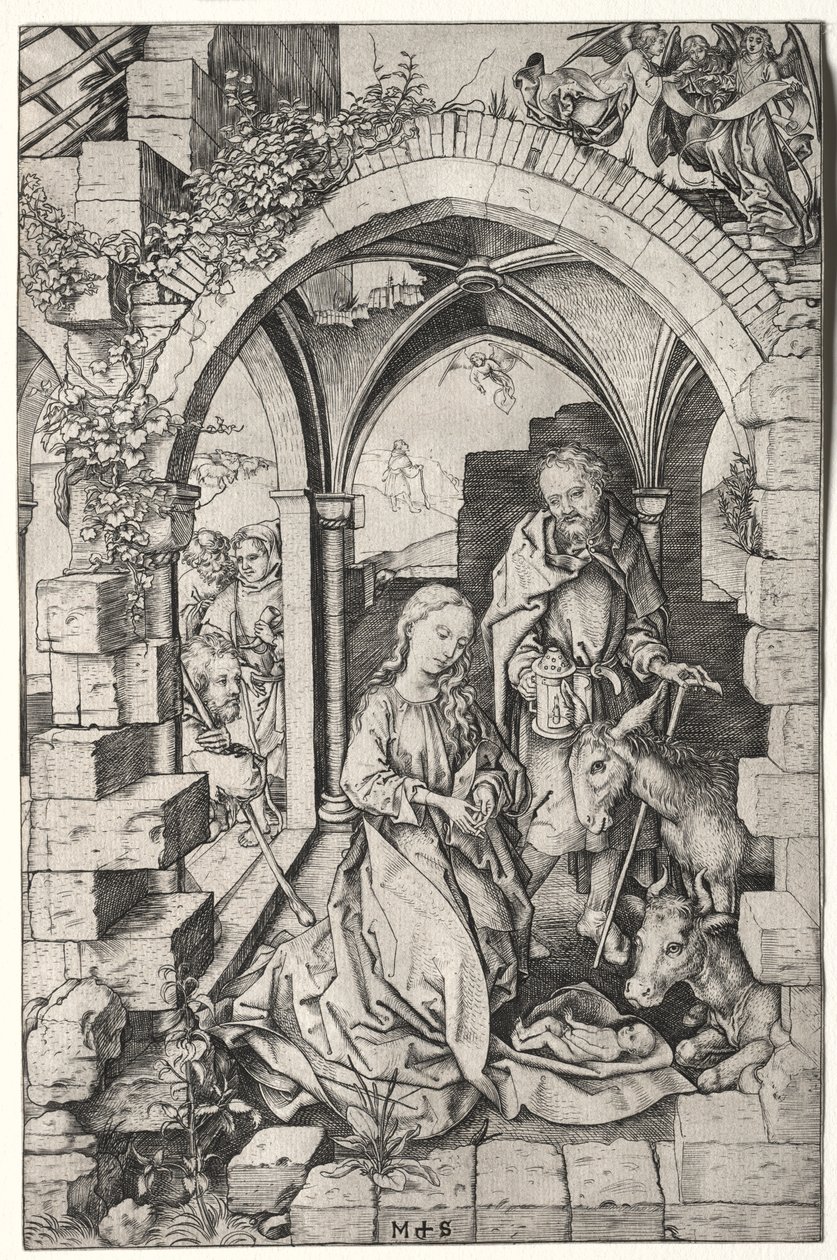 Vida da Virgem: A Natividade de Martin Schongauer