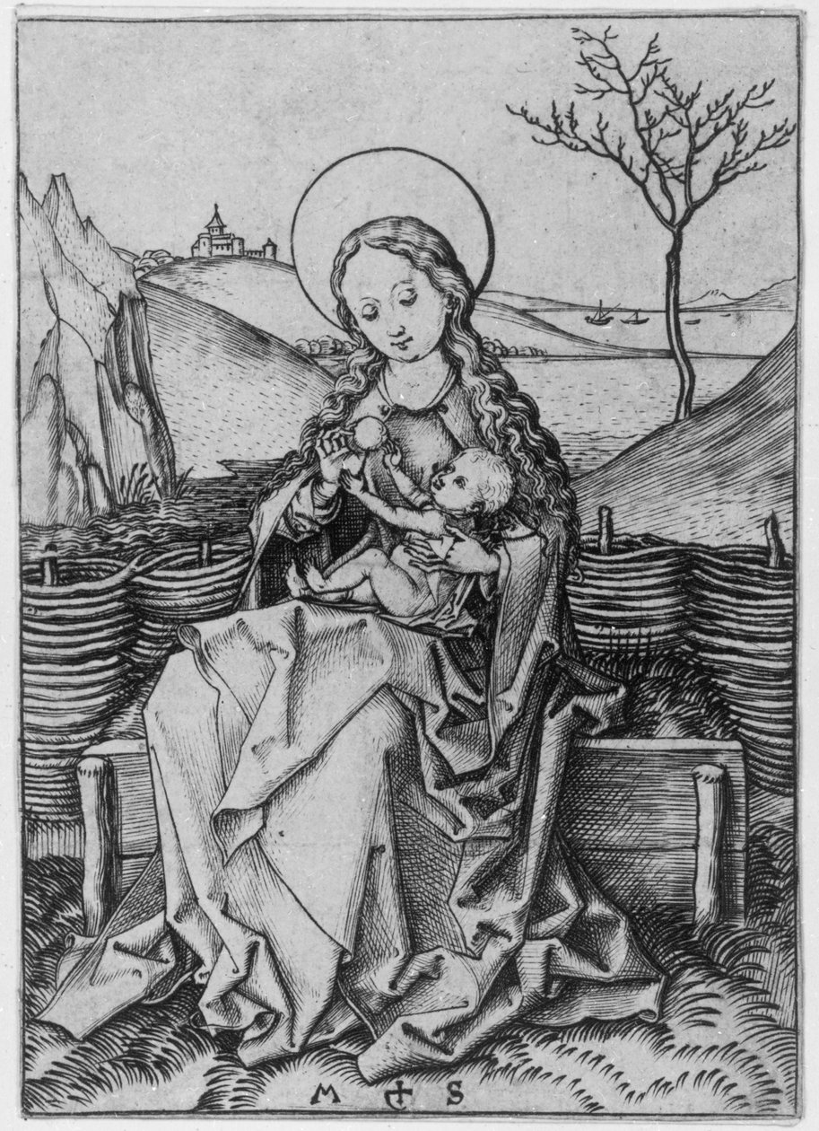 Madona no banco de relva de Martin Schongauer