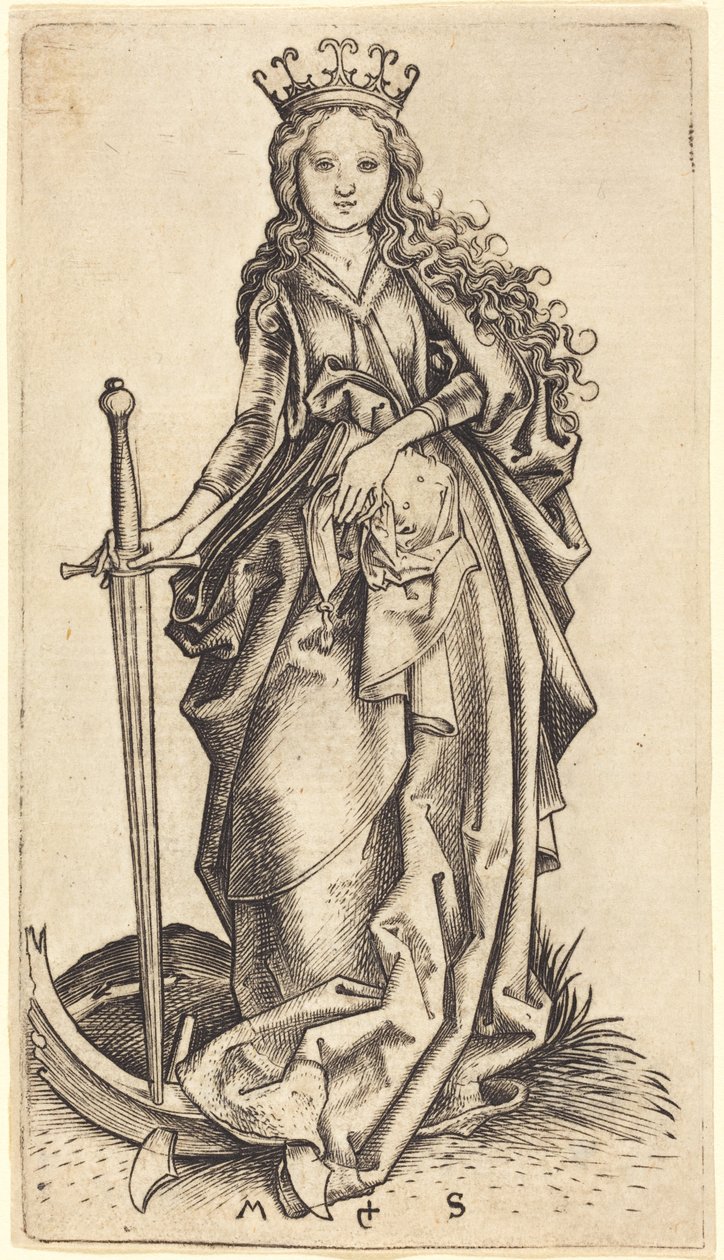 Santa Catarina de Alexandria de Martin Schongauer