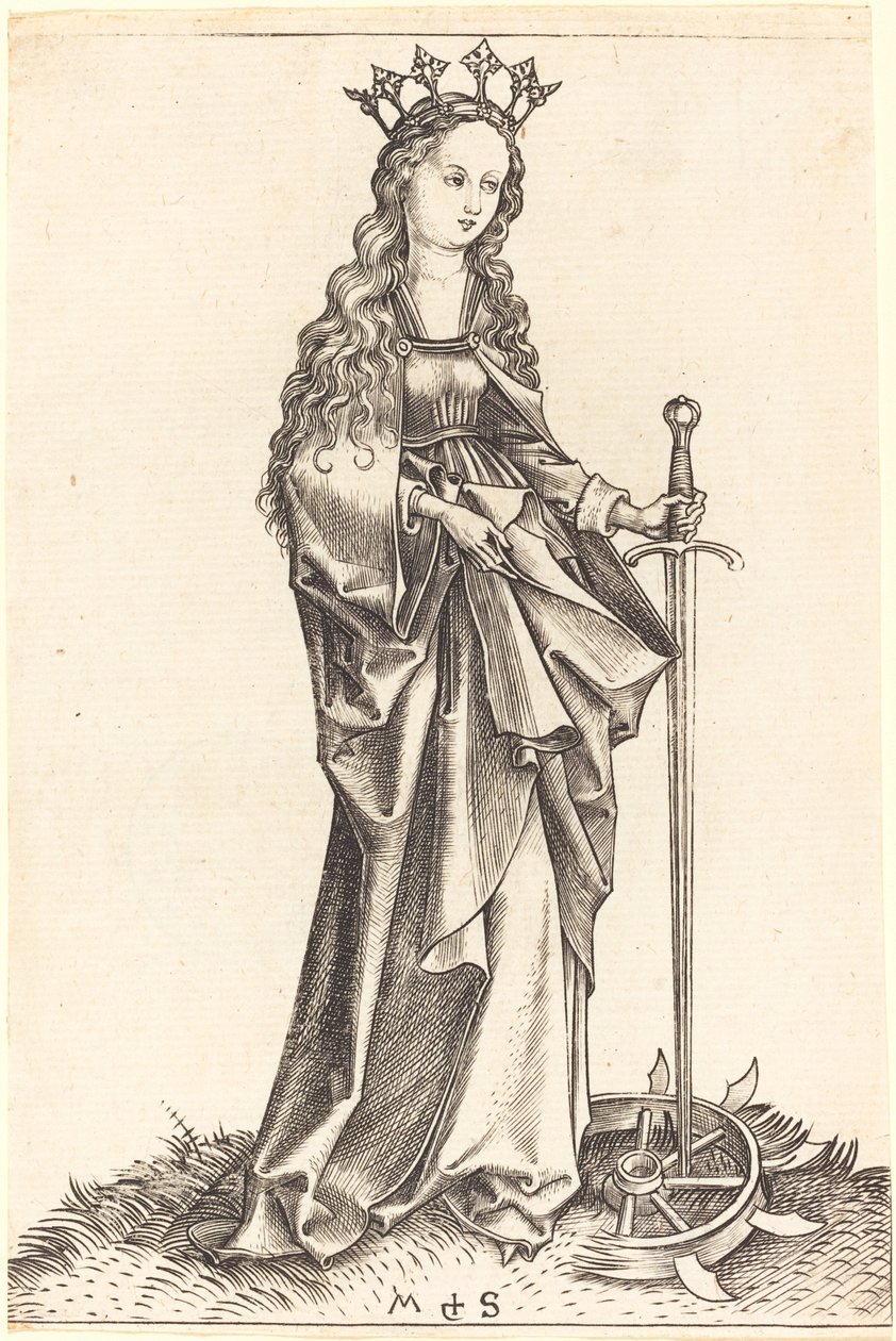 Santa Catarina de Alexandria de Martin Schongauer