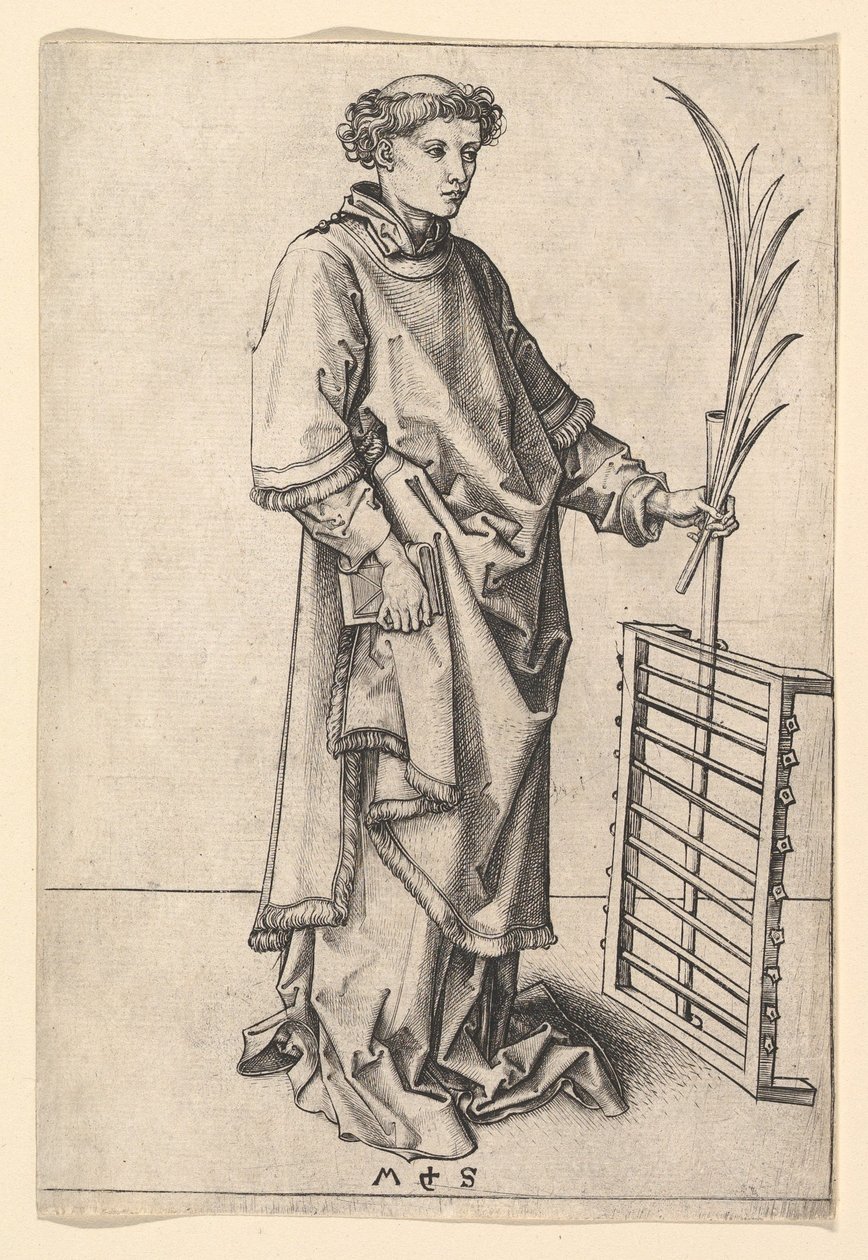 São Lourenço, ca. 1435-1491. de Martin Schongauer