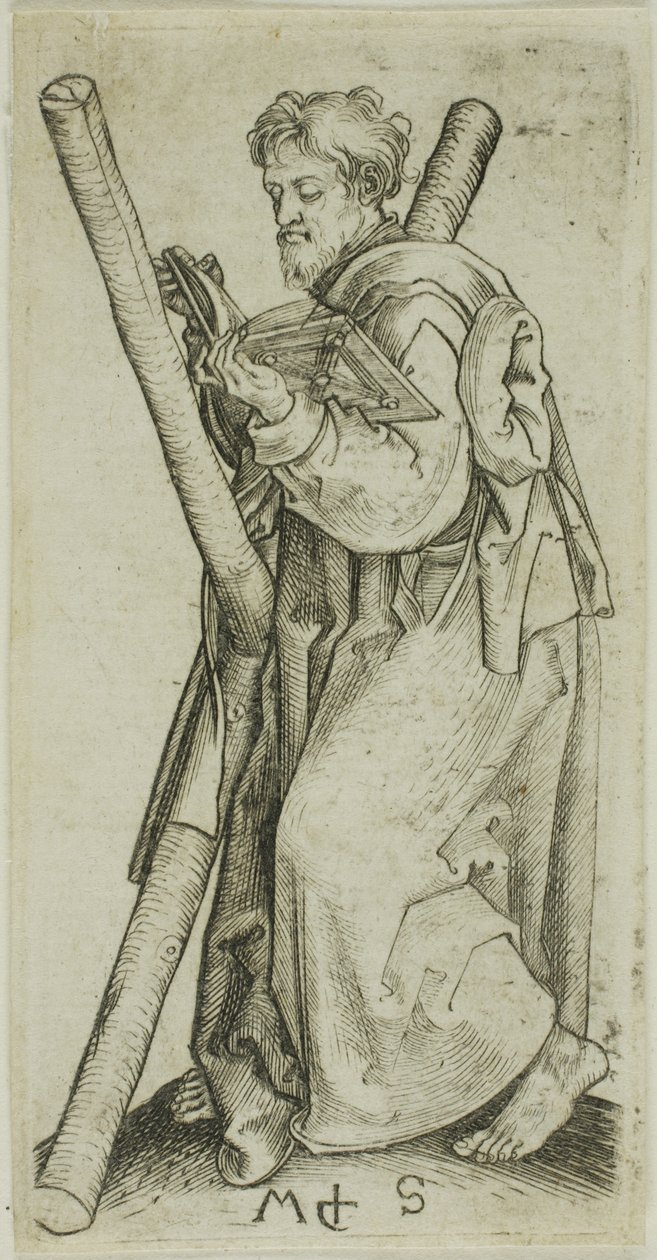 Santo André, dos Apóstolos de Martin Schongauer