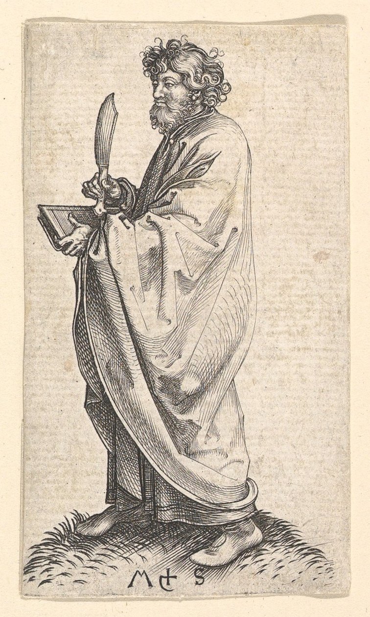 São Bartolomeu, c. 1435-1491. de Martin Schongauer