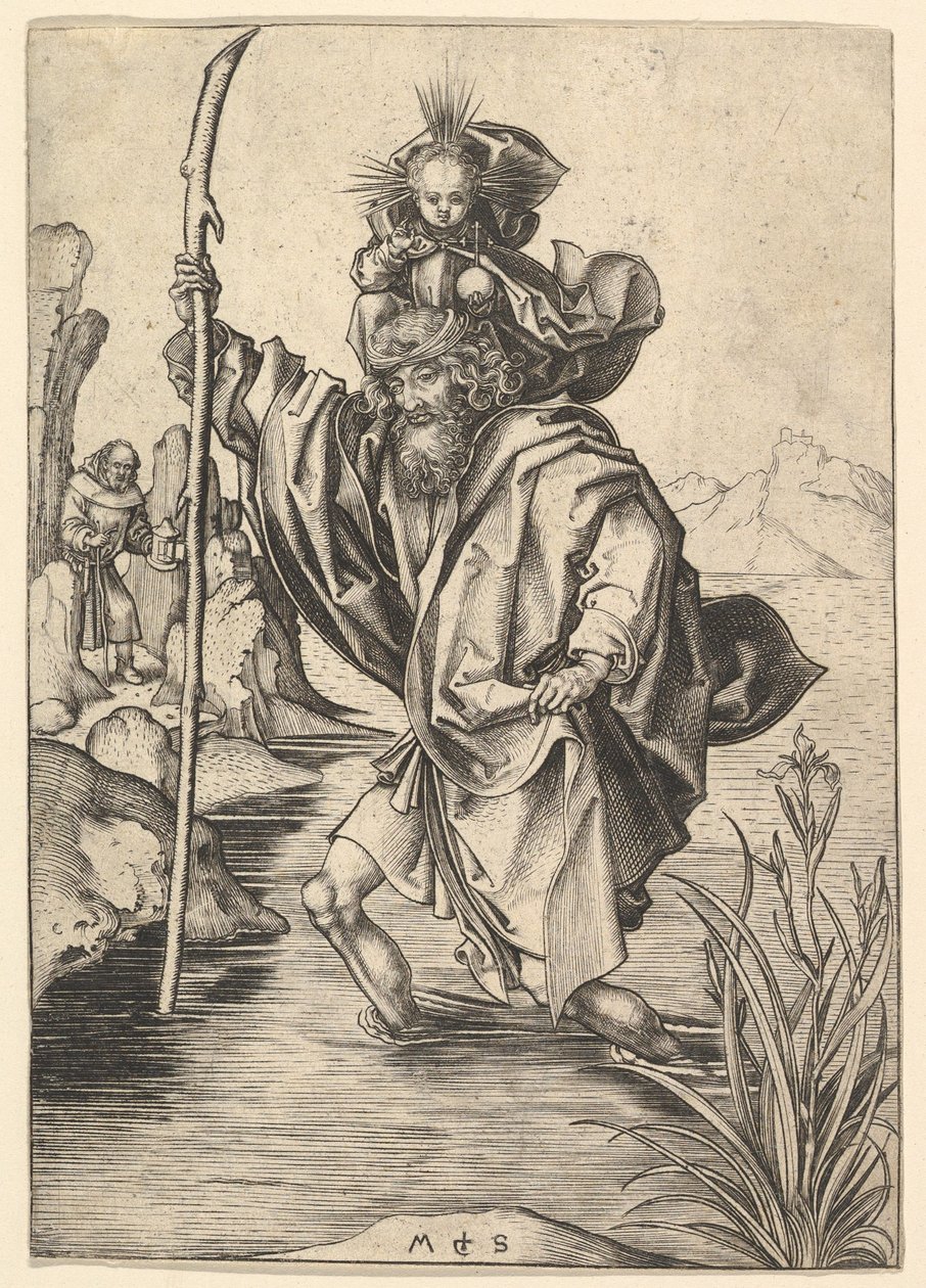 São Cristóvão, ca. 1435-1491. de Martin Schongauer