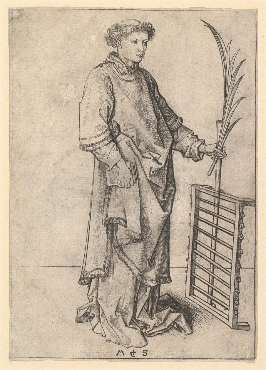 São Lourenço, ca. 1435-1491. de Martin Schongauer