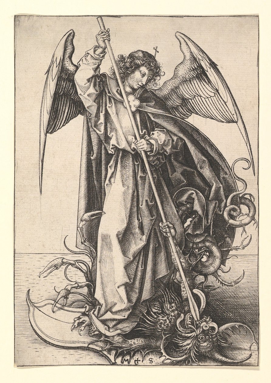 St. Michael, ca. 1435-1491. de Martin Schongauer