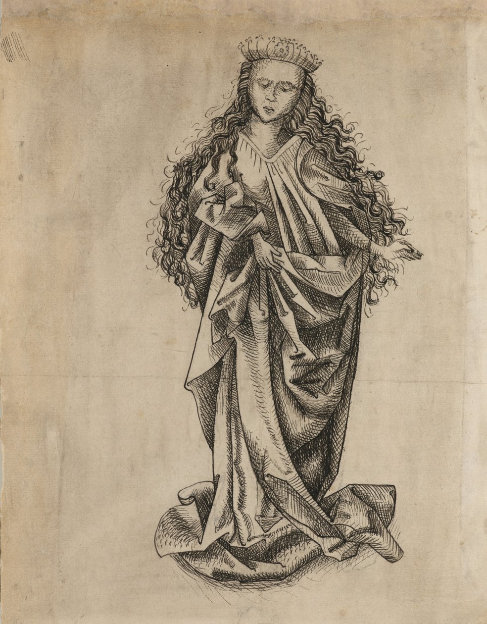 Santo de pé feminino de Martin Schongauer