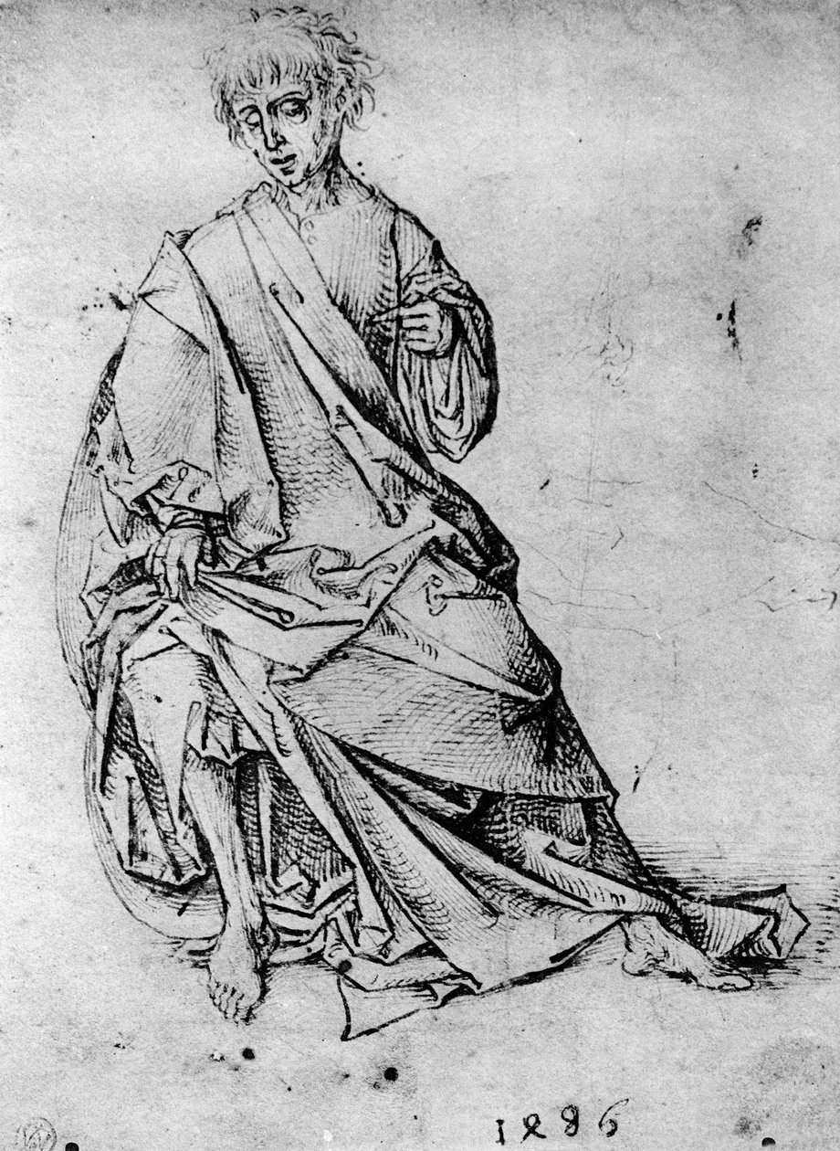 Estudo de um homem, 1913. de Martin Schongauer