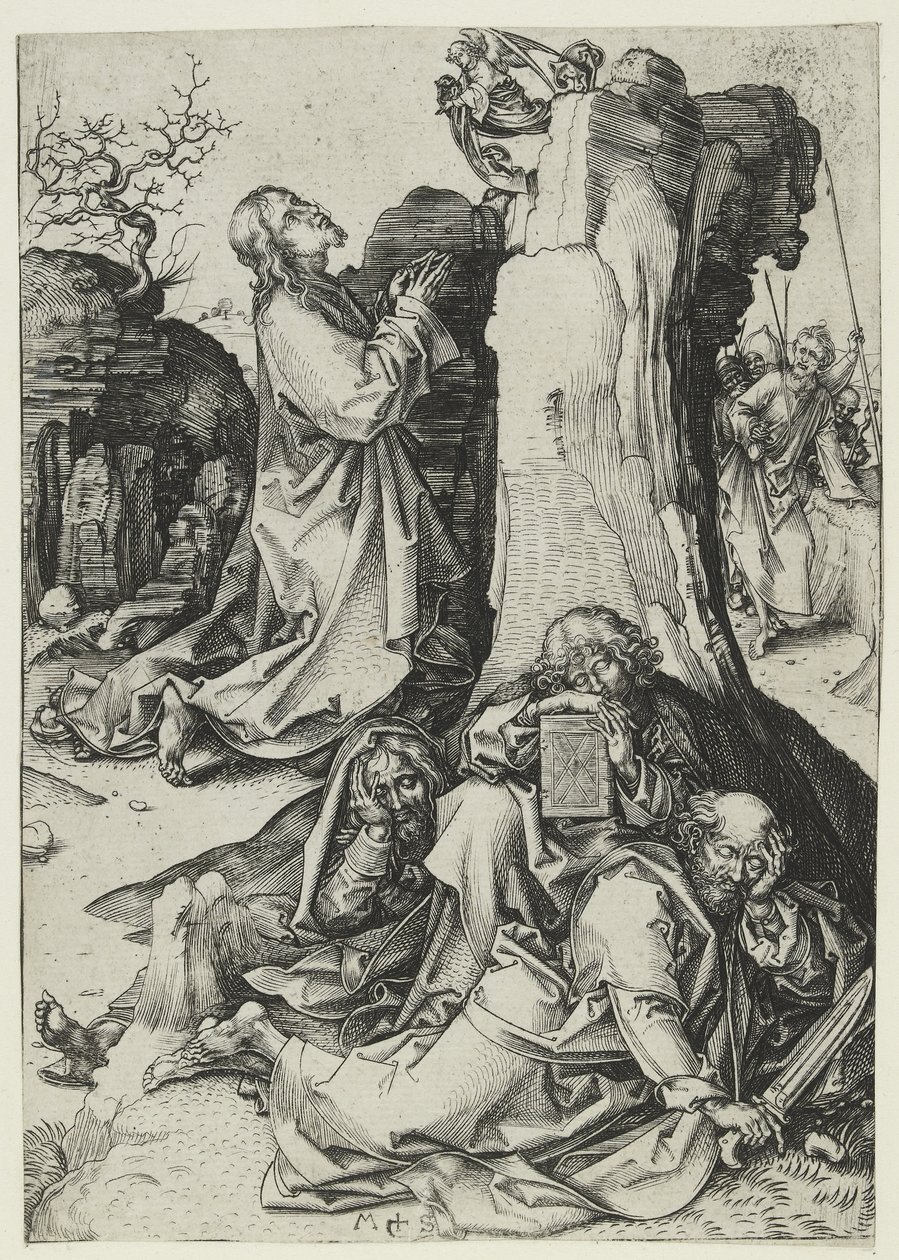 A Agonia no Jardim (gravura) de Martin Schongauer