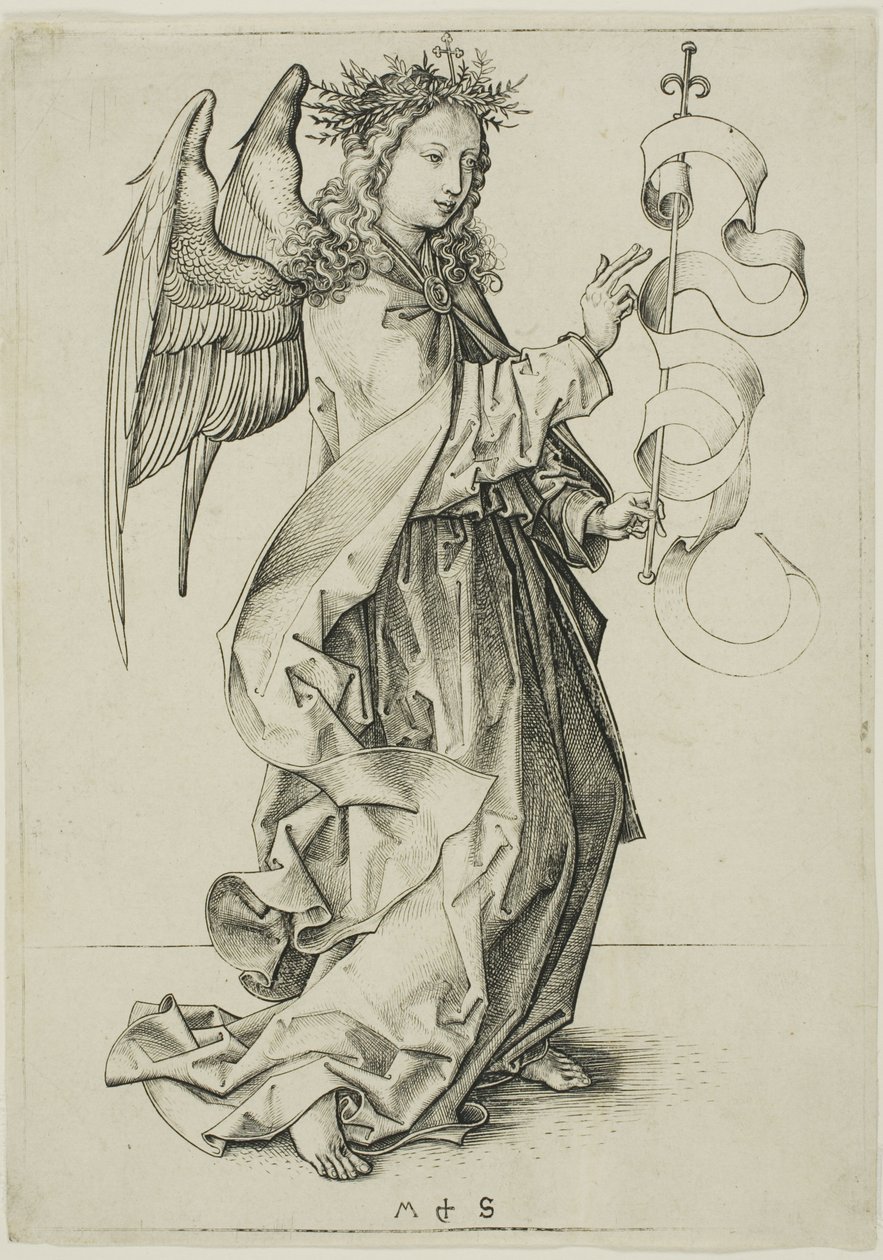 O Anjo da Anunciação de Martin Schongauer