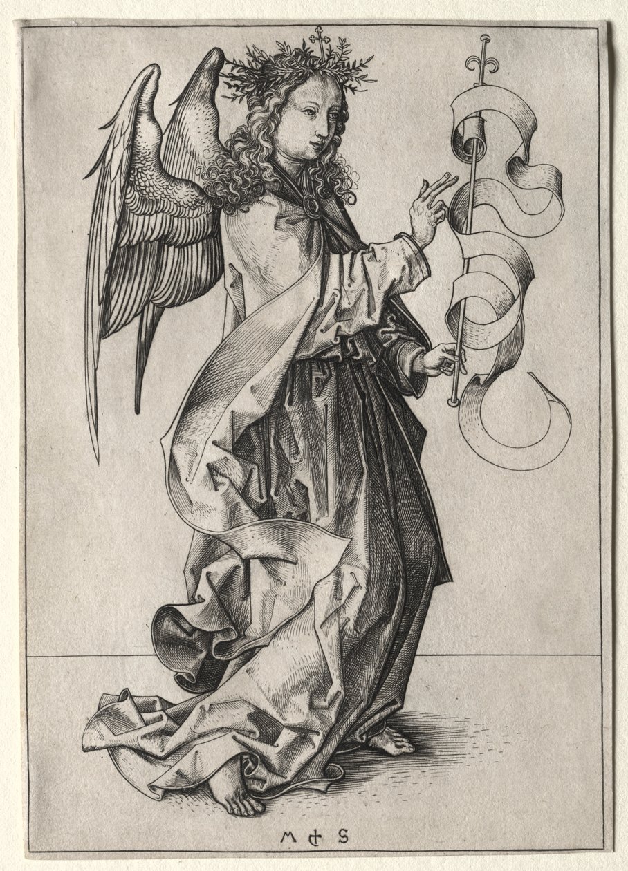 O Anjo da Anunciação de Martin Schongauer