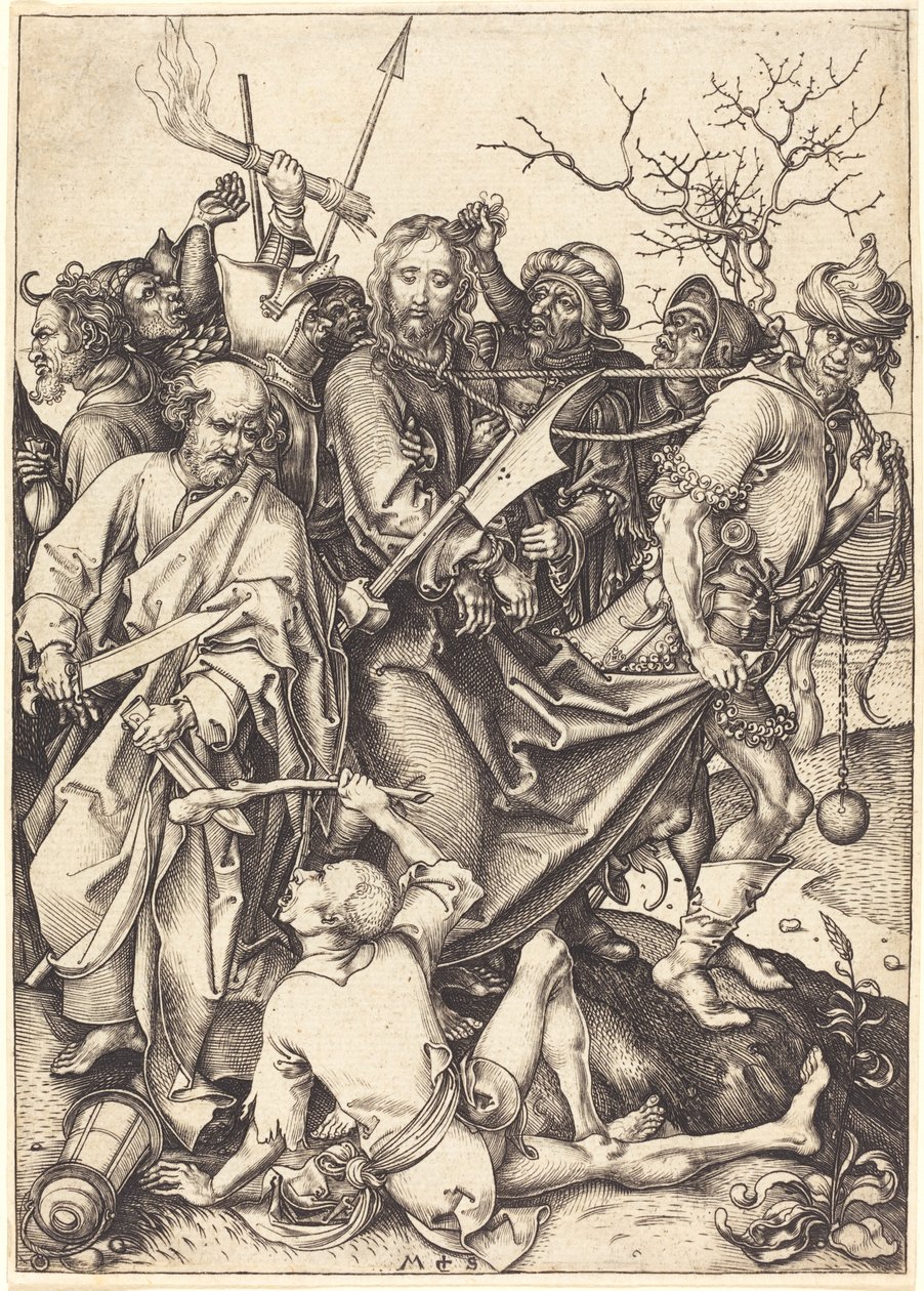 A Traição e Captura de Cristo de Martin Schongauer