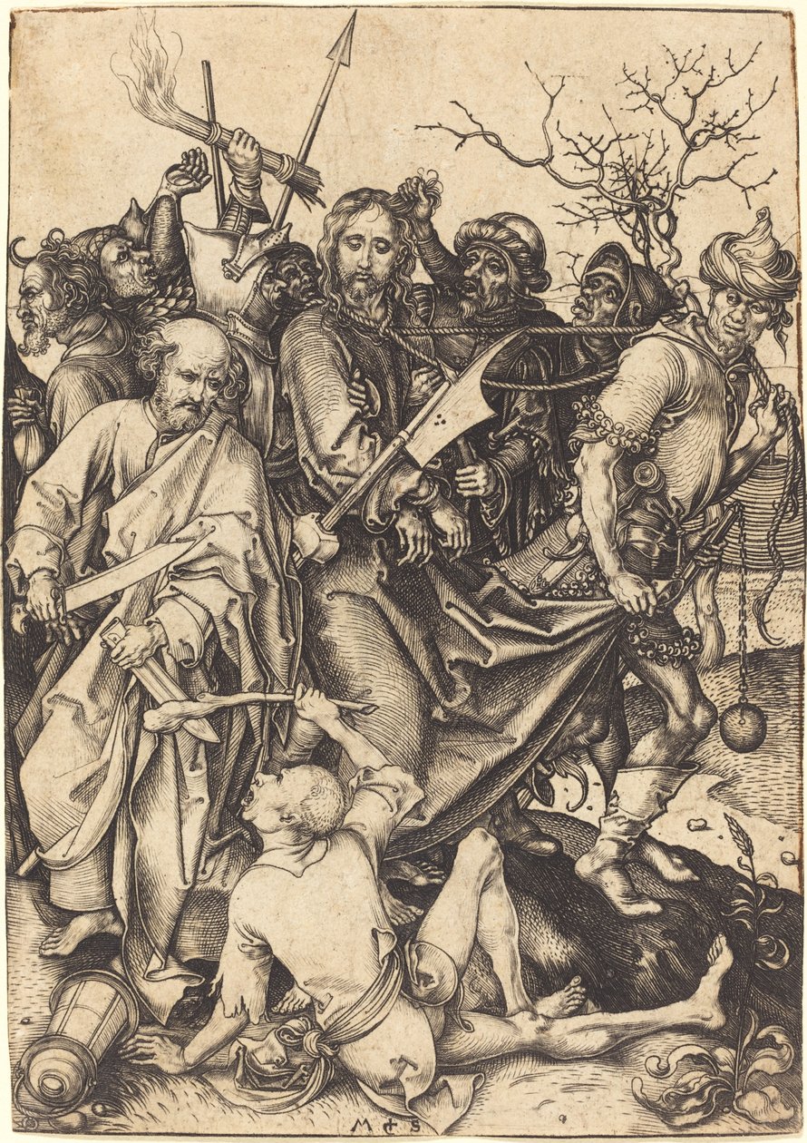 A Traição e Captura de Cristo de Martin Schongauer