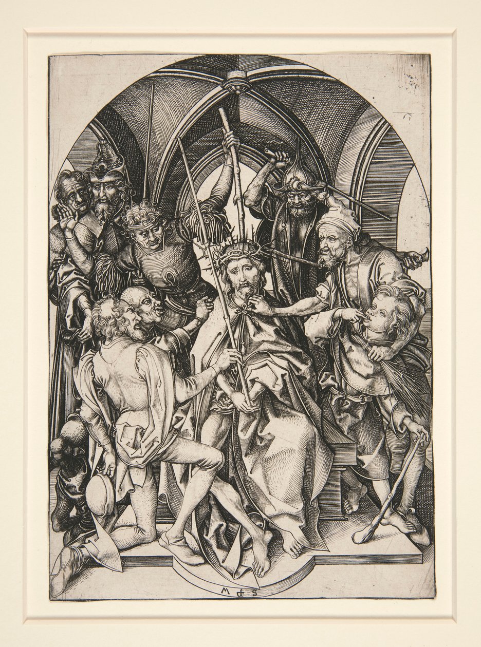 A Coroação com Espinhos, da série A Paixão de Martin Schongauer