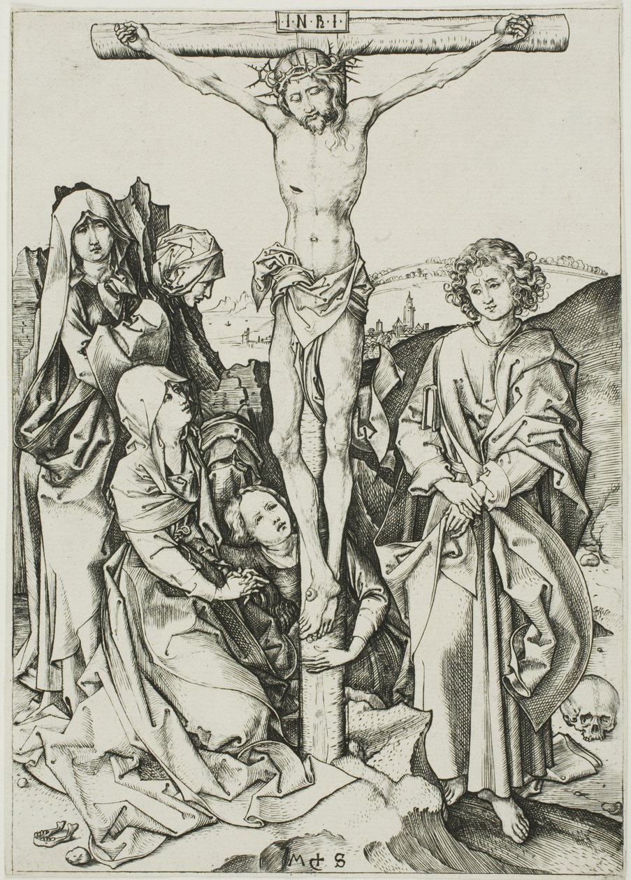 A Crucificação, de A Paixão de Martin Schongauer