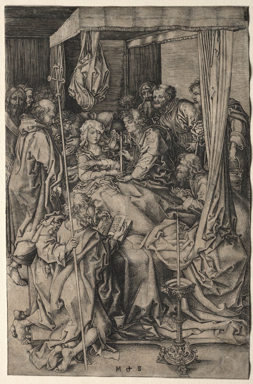 A Morte da Virgem de Martin Schongauer