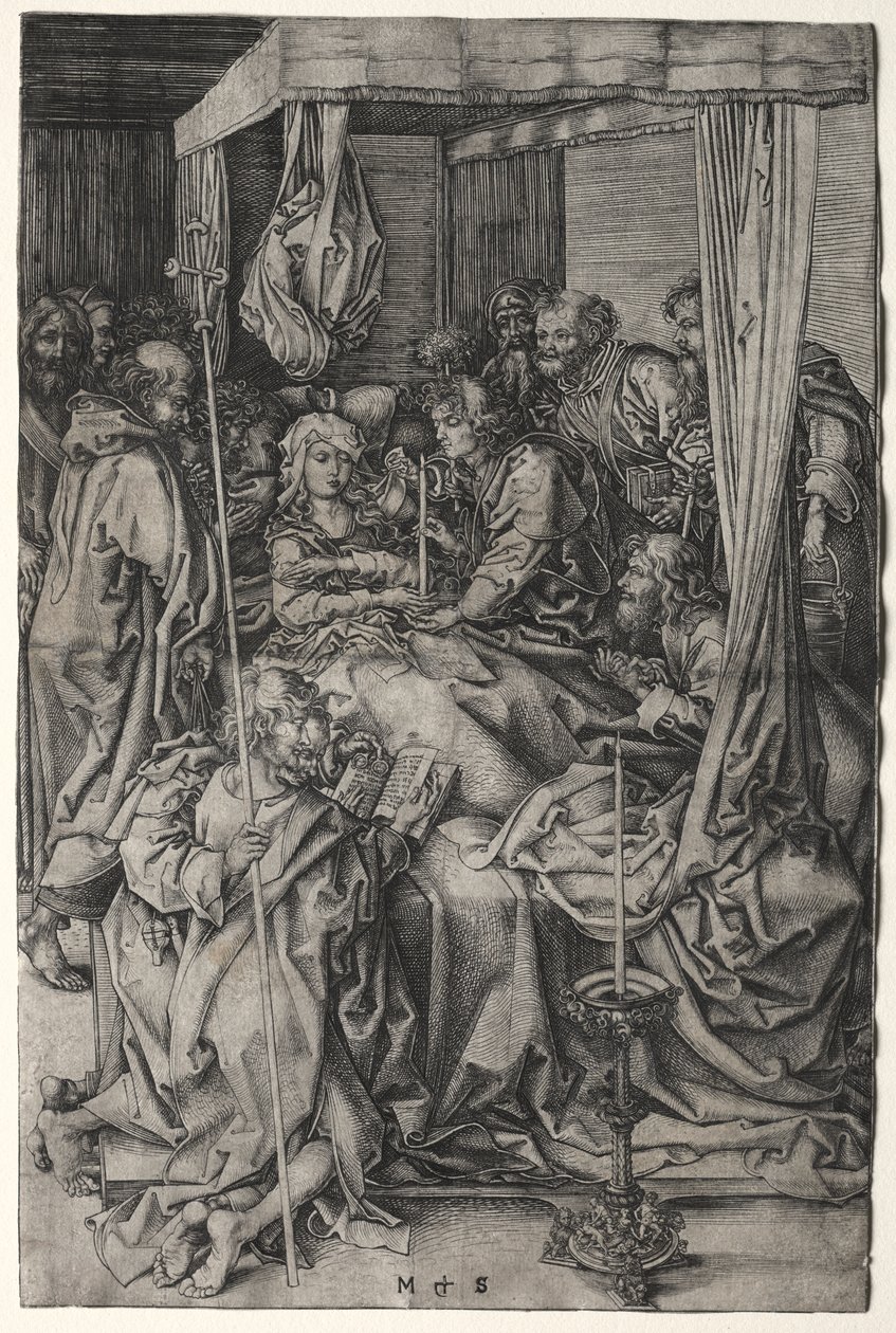 A Morte da Virgem de Martin Schongauer