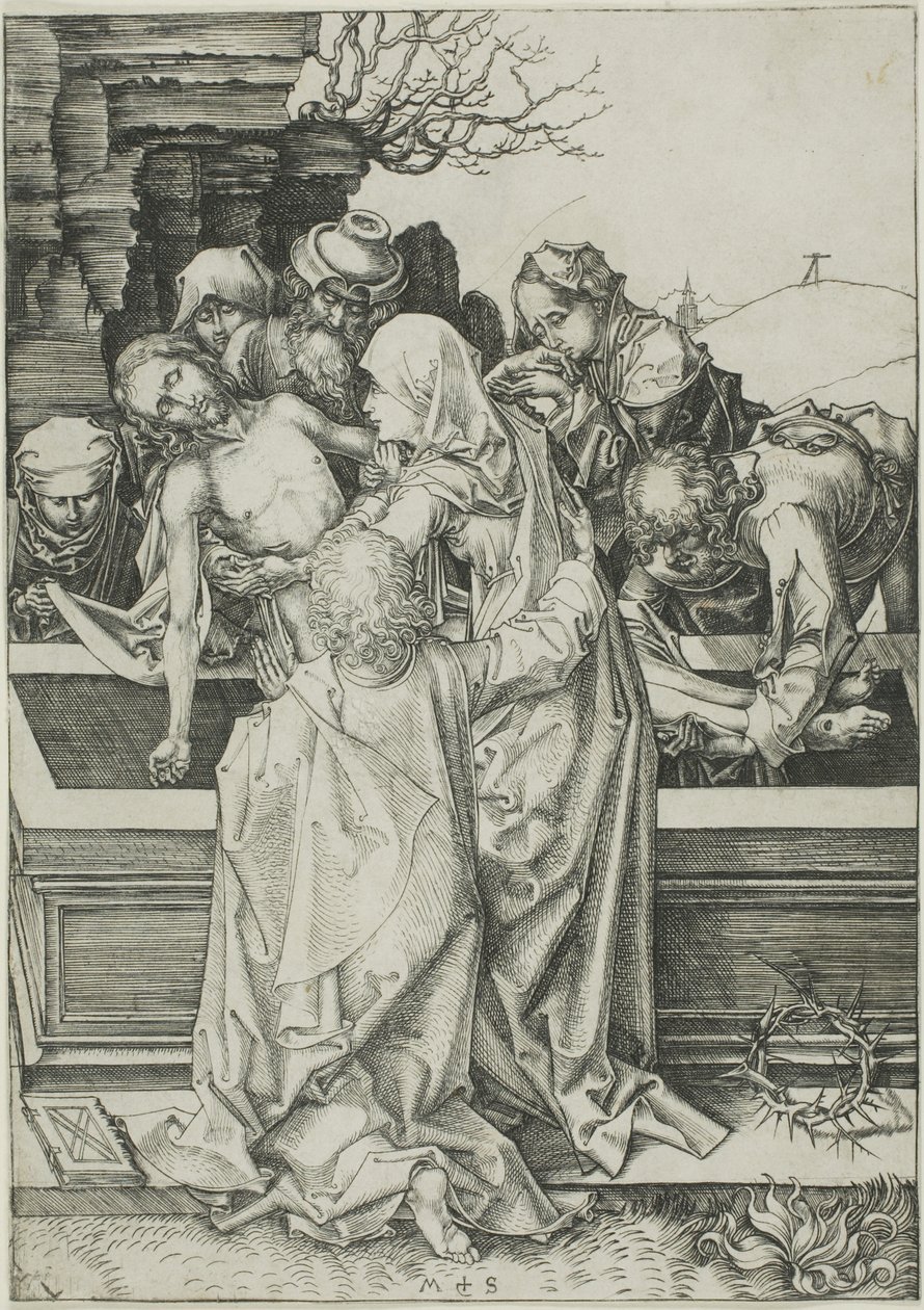 O Sepultamento, de A Paixão de Martin Schongauer