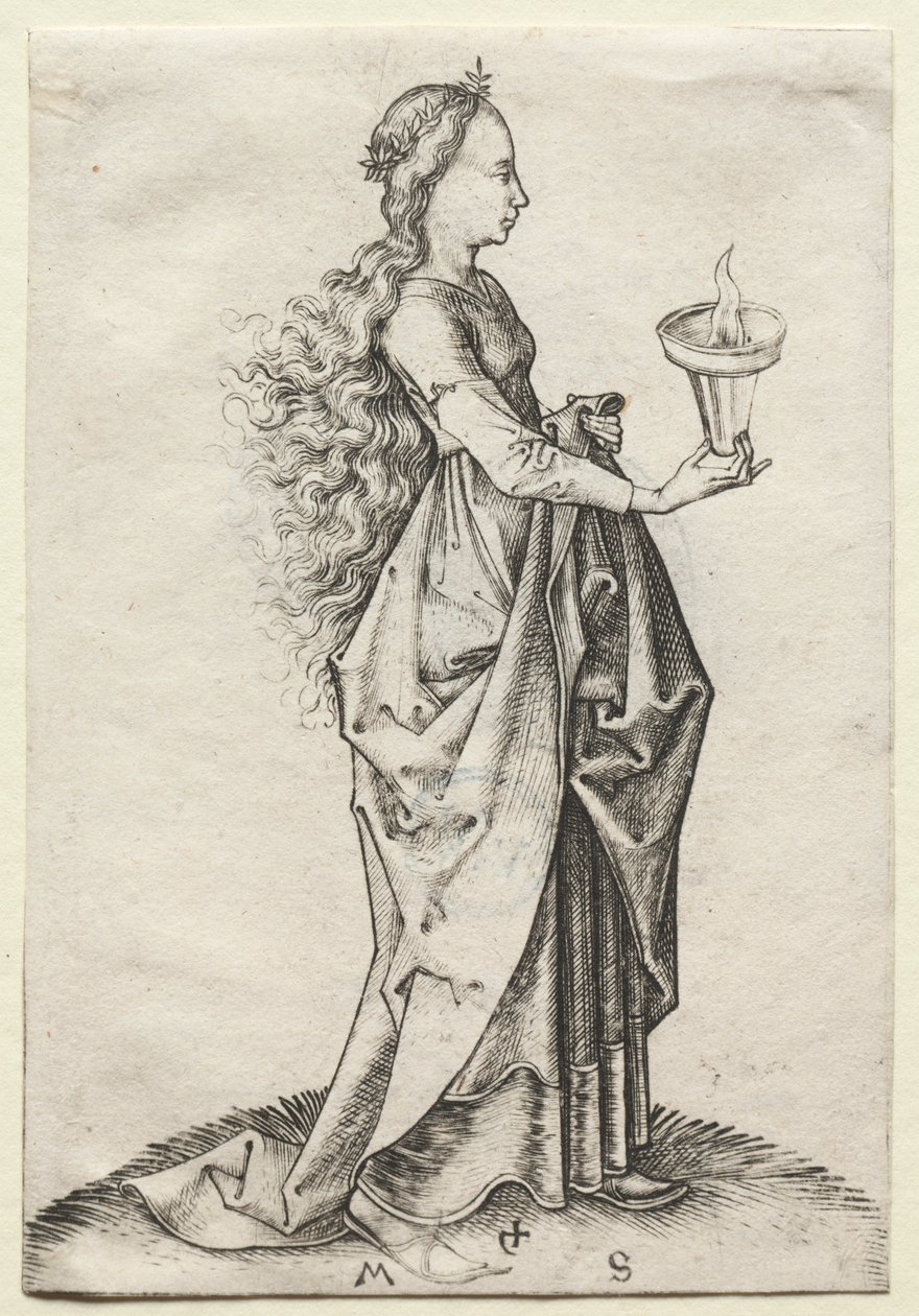 A Quinta Virgem Sábia de Martin Schongauer