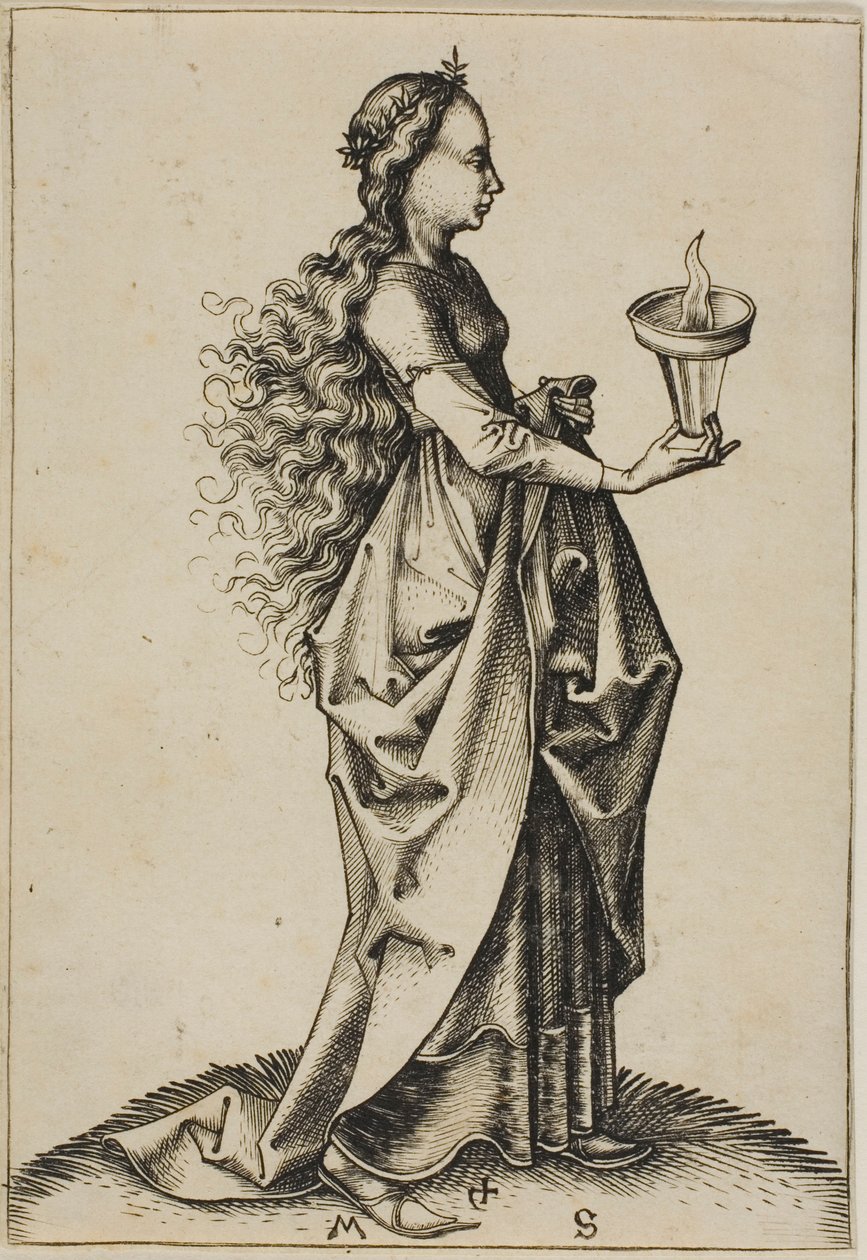 A Quinta Virgem Sábia de Martin Schongauer