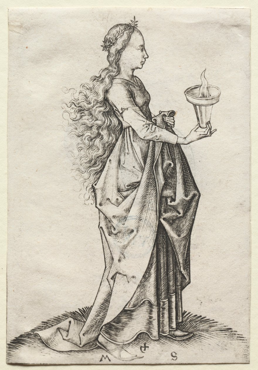 A Quinta Virgem Sábia. de Martin Schongauer