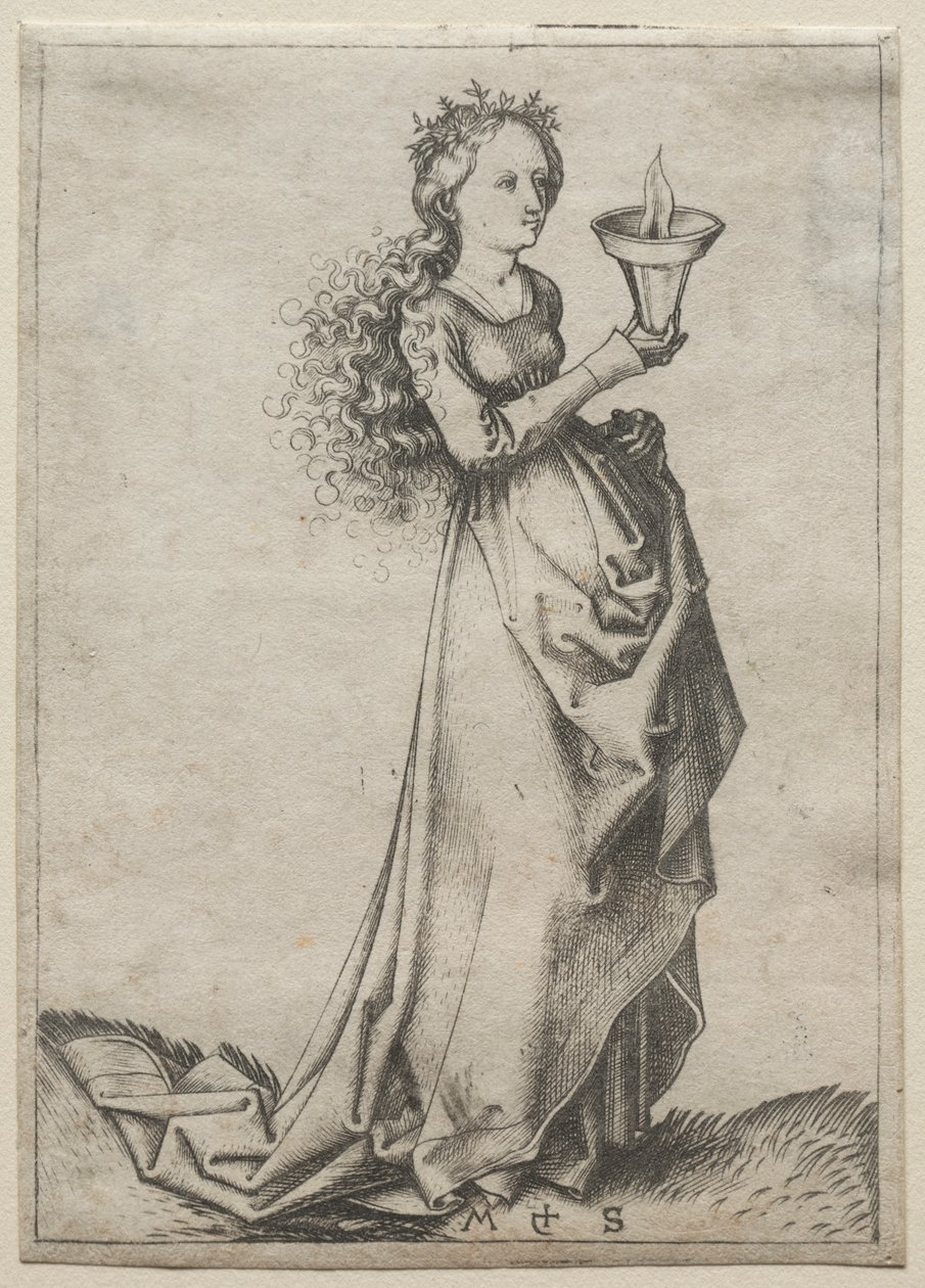 A Primeira Virgem Sábia de Martin Schongauer