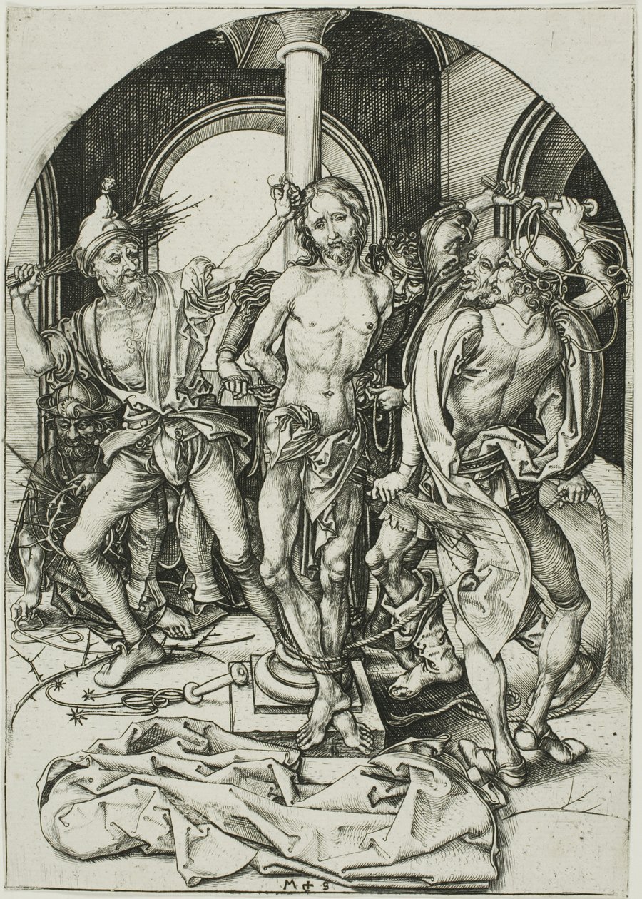 A Flagelação, de A Paixão de Martin Schongauer