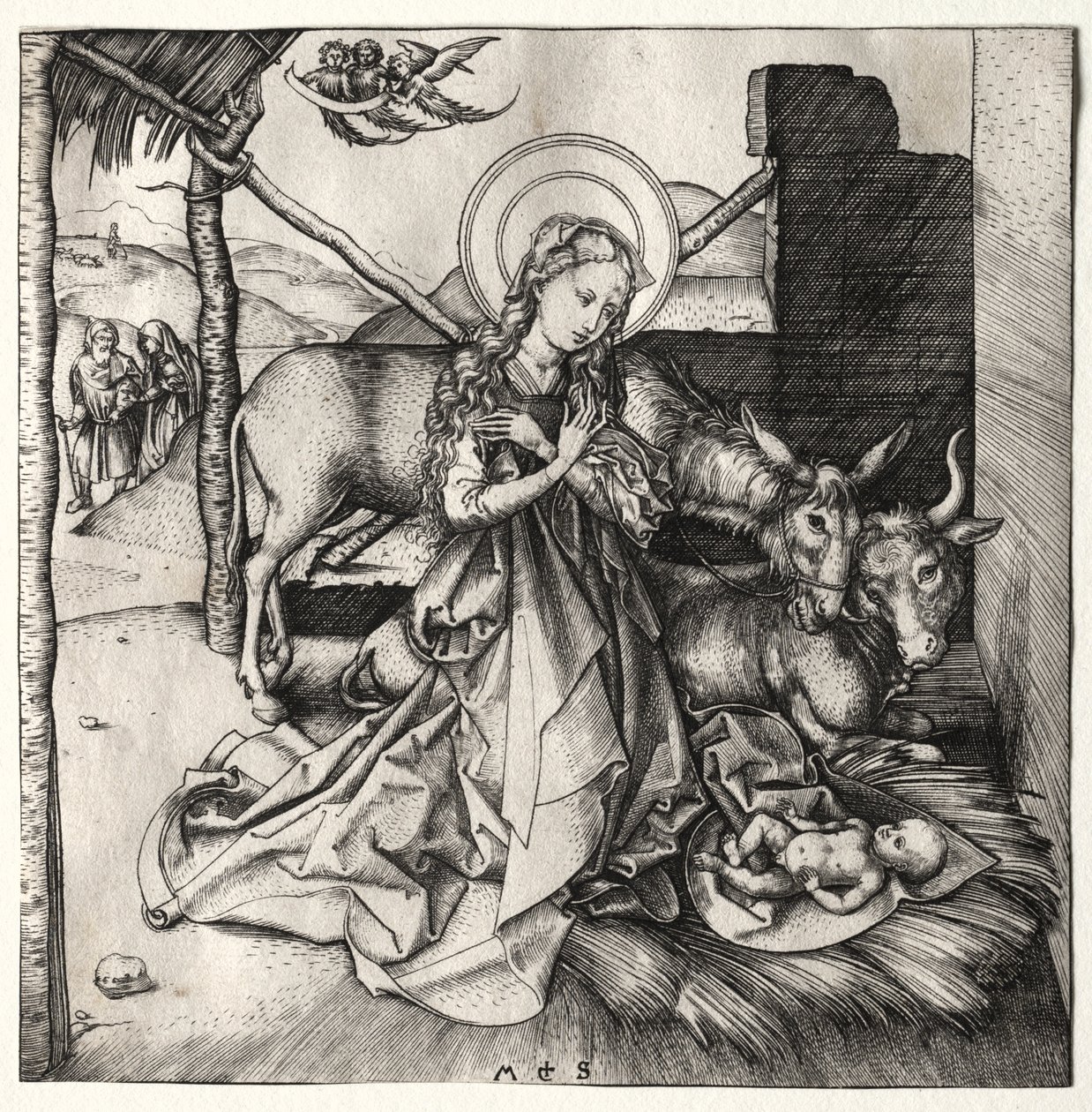 A Vida de Cristo: A Natividade de Martin Schongauer