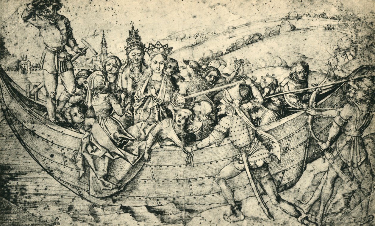O martírio de Santa Úrsula e seus companheiros, c1450, 1943. de Martin Schongauer