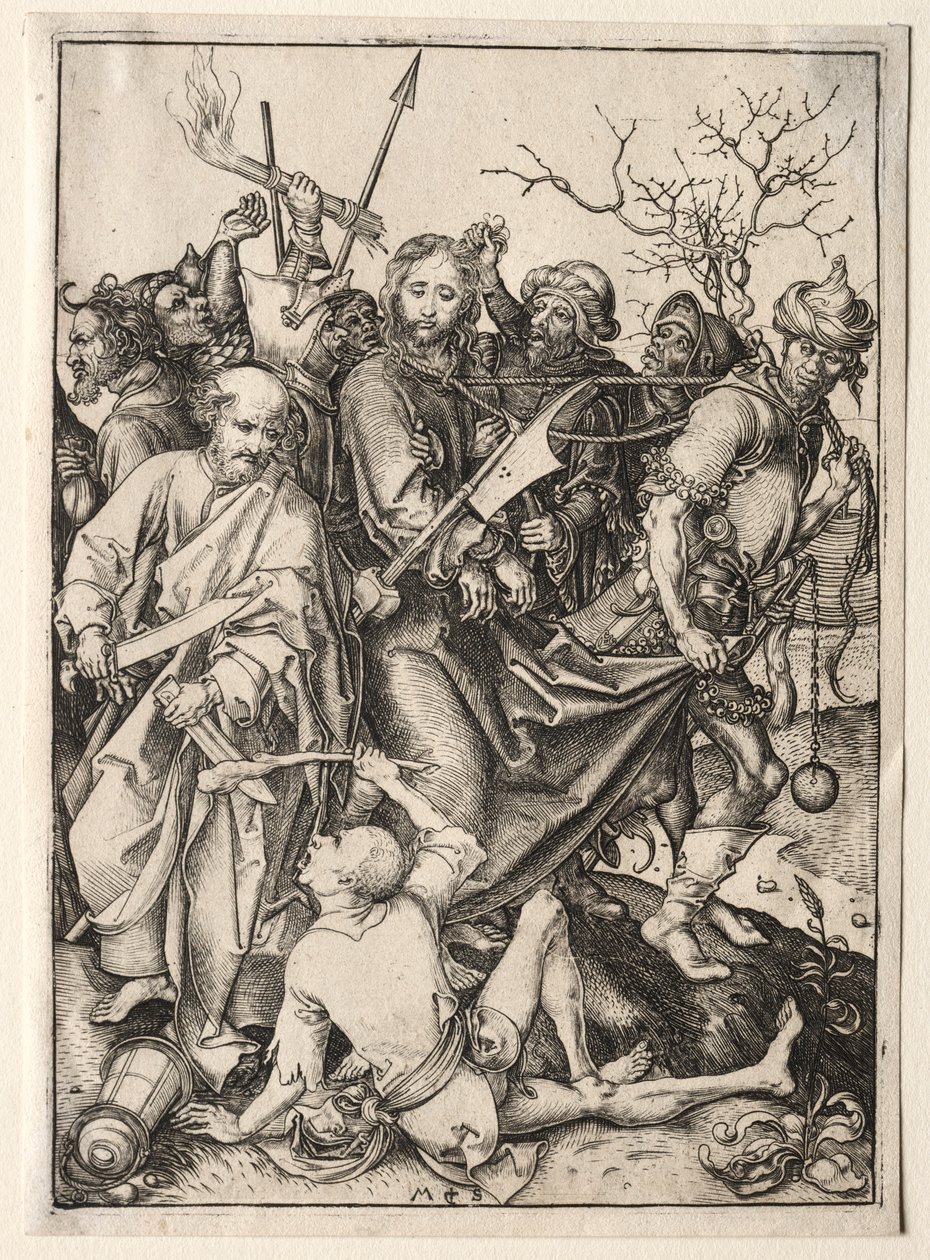 A Paixão: Cristo levado cativo de Martin Schongauer