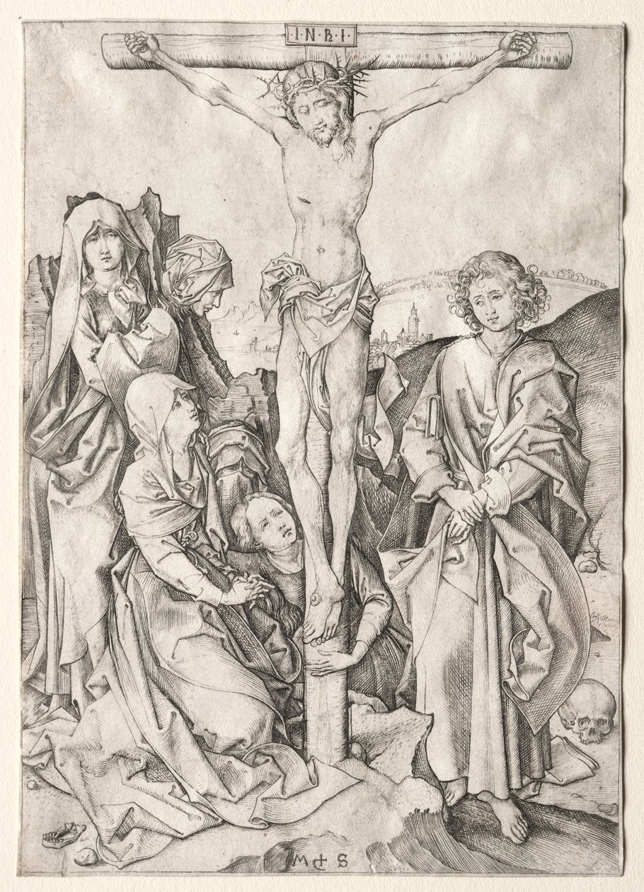 A Paixão: Cristo na Cruz de Martin Schongauer