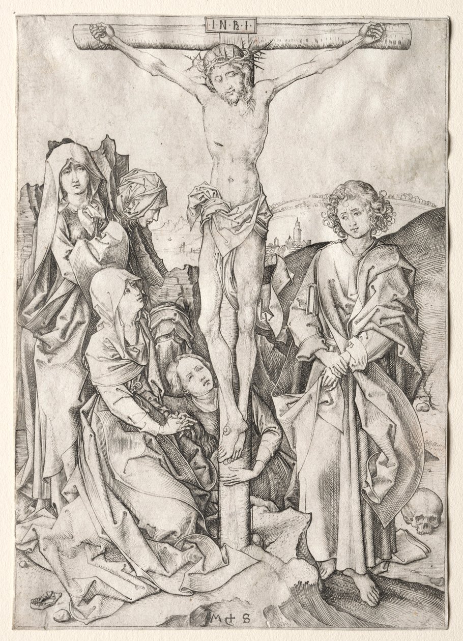 A paixão: Cristo na cruz. de Martin Schongauer