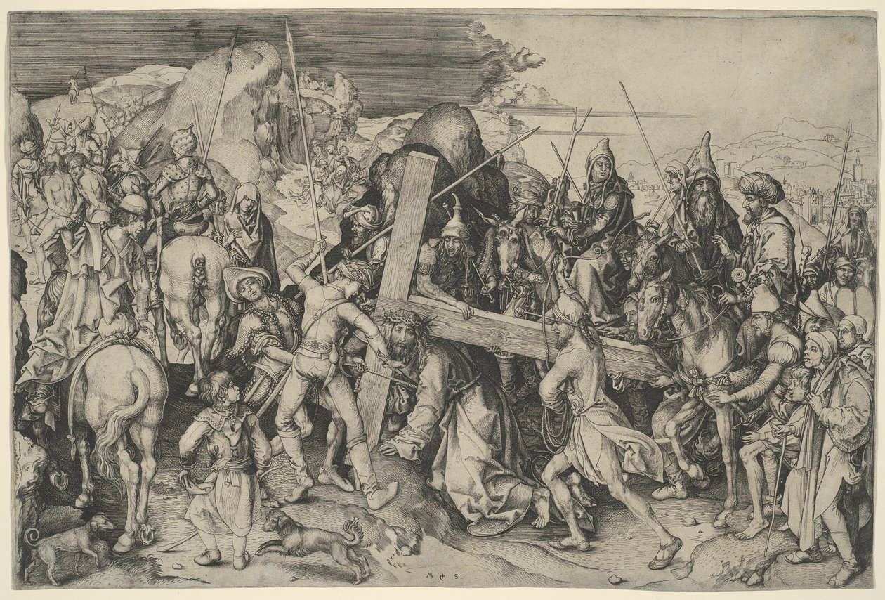 O caminho para o Calvário de Martin Schongauer