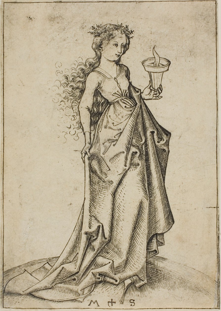 A Segunda Virgem Sábia de Martin Schongauer