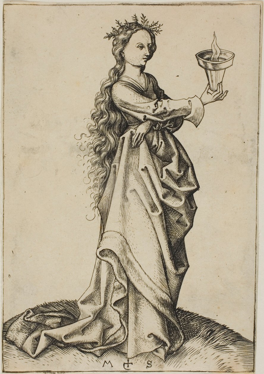 A Terceira Virgem Sábia de Martin Schongauer