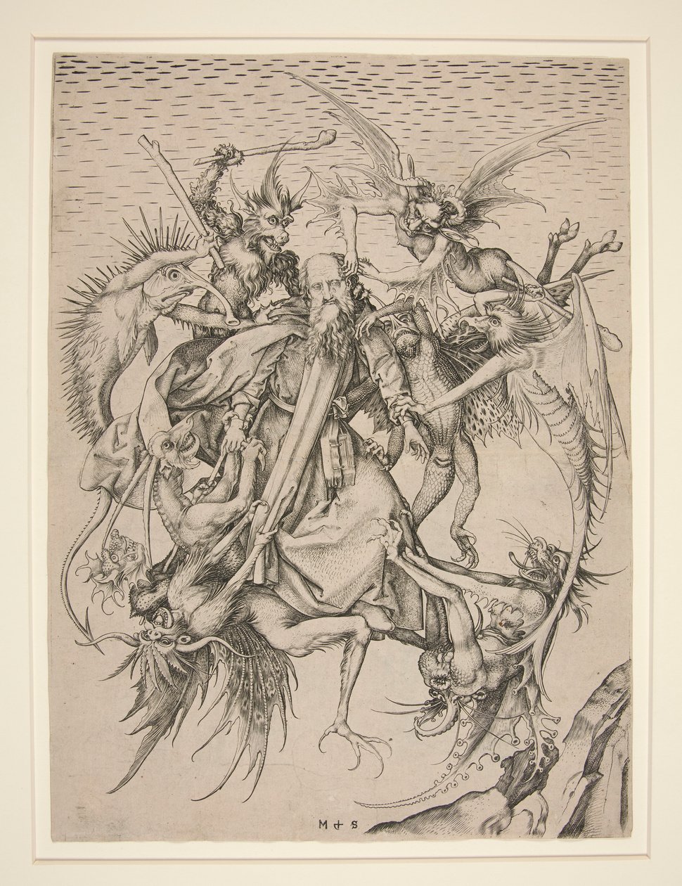 As Tribulações de Santo António de Martin Schongauer