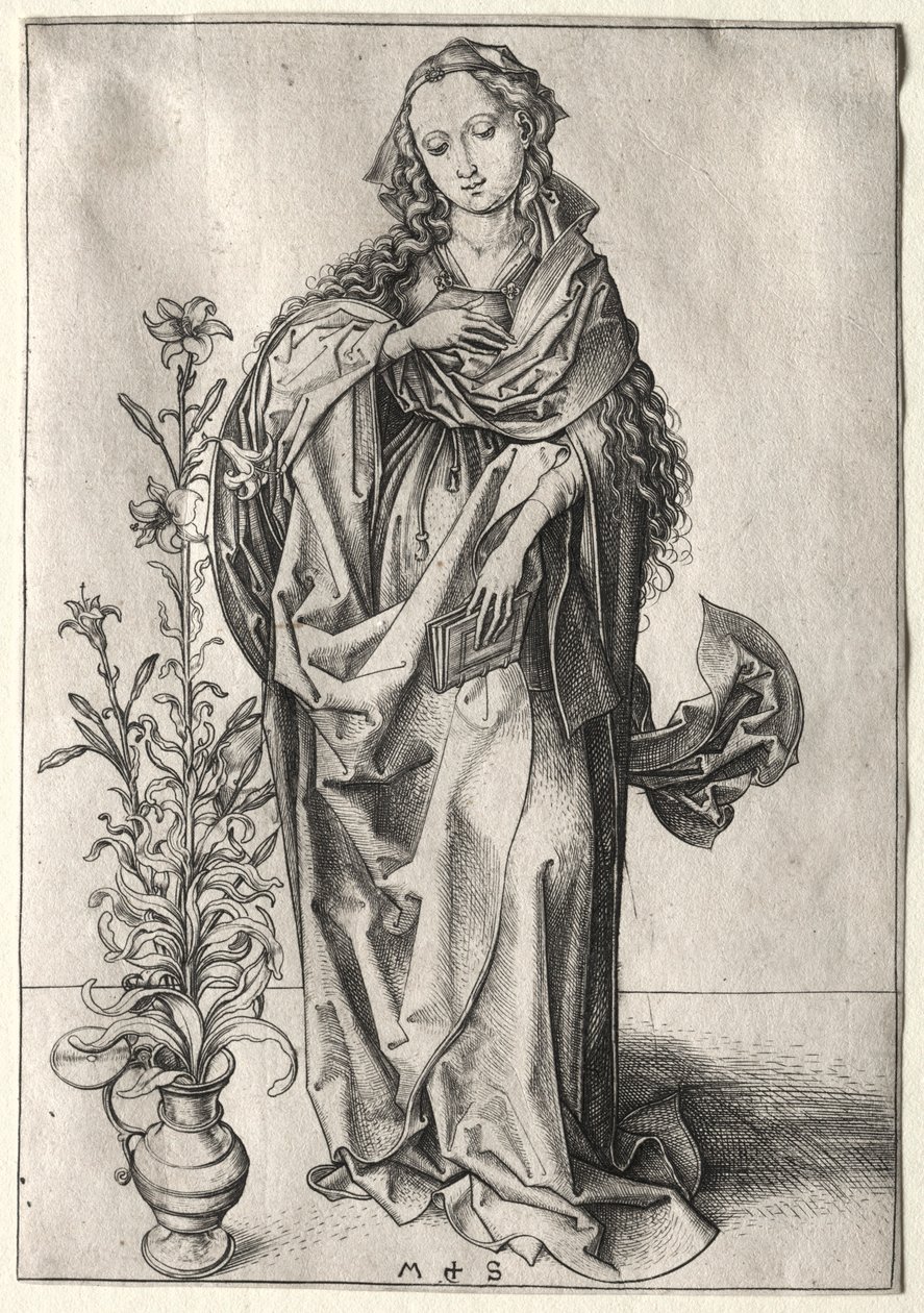 A Virgem da Anunciação. de Martin Schongauer