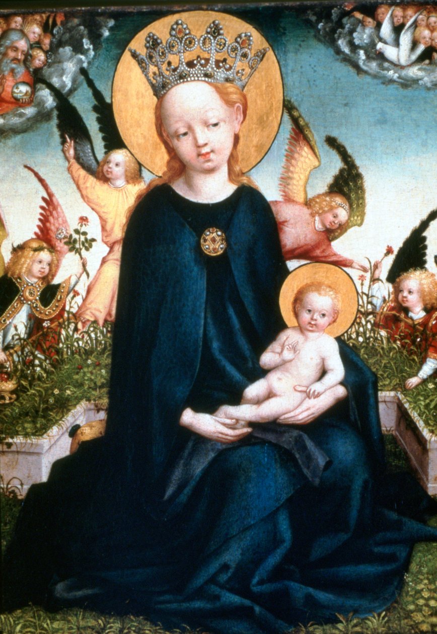 Virgem e Criança, século XV de Martin Schongauer
