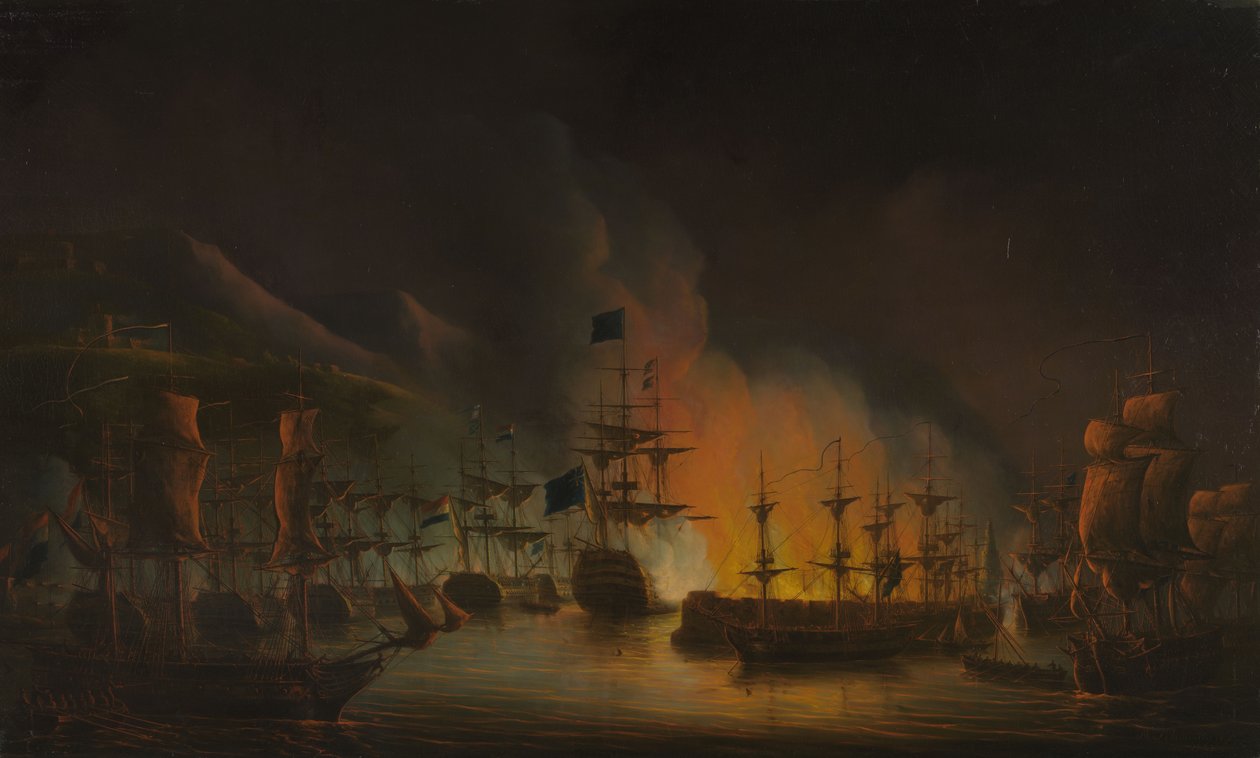 O bombardeamento de Argel de Martin Schouman
