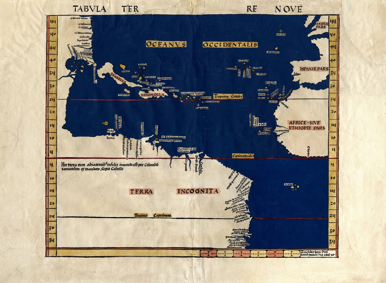 Tabula Terre Nove de Martin & Schött Johann Waldseemüller