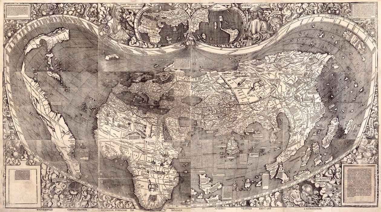 Mapa do Mundo de Martin Waldseemuller