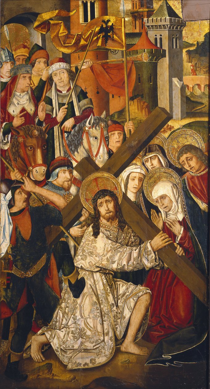 O Caminho do Calvário (detalhe) de Martin & Ximenez Miguel (fl.1466 1505) Bernat