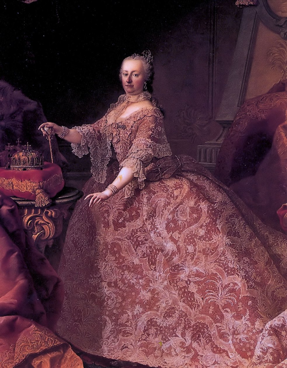 Alemão: Kaiserin Maria Theresia Maria Theresia da Áustria aos 35 anos de idade de Martin van Meytens