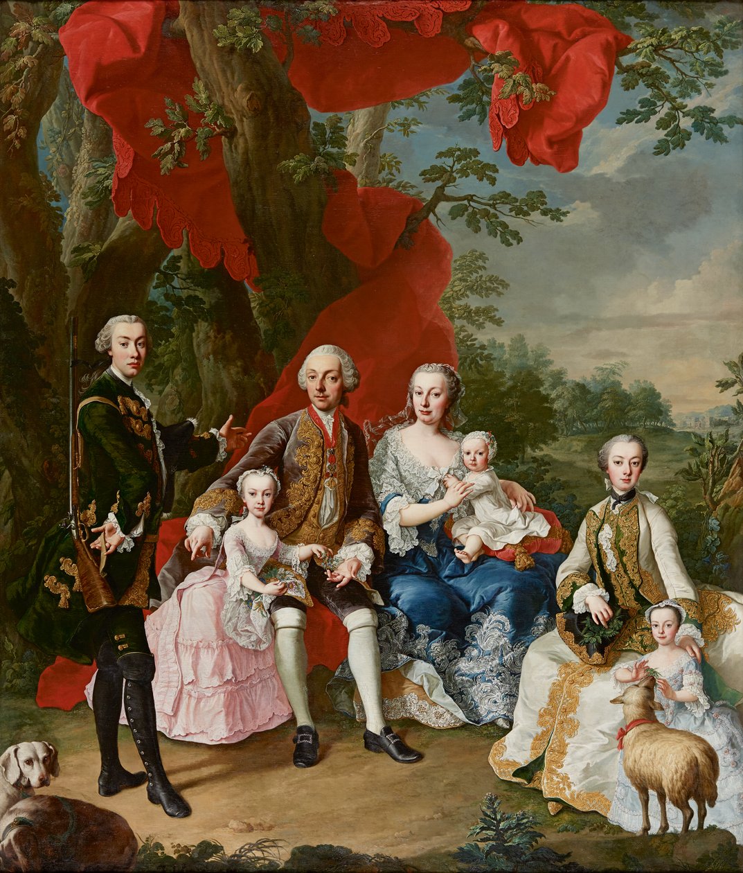 A Família do Conde Nicholas Pálffy de Erdöd de Martin van Meytens d. J.
