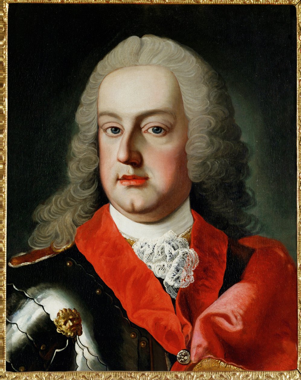 Franz I Stephan, Imperador, Duque de Lorena, Grão-Duque da Toscana, marido da Imperatriz Maria Theresia ... (óleo sobre tela) de Martin van Mytens or Meytens